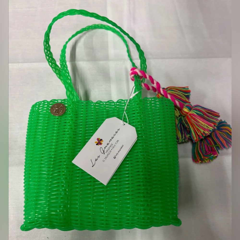 Las Guanacas X Terez Small Neon Green Tote